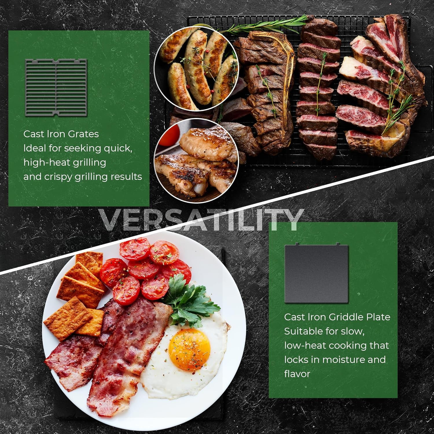 Brand-Man 6 Burner Built-in Outdoor Kitchen Propane Grill, 40-Inch Gas Grill Island Head, Heavy Duty 304 Stainless Steel, 60,000BTUs (LGP/NG)