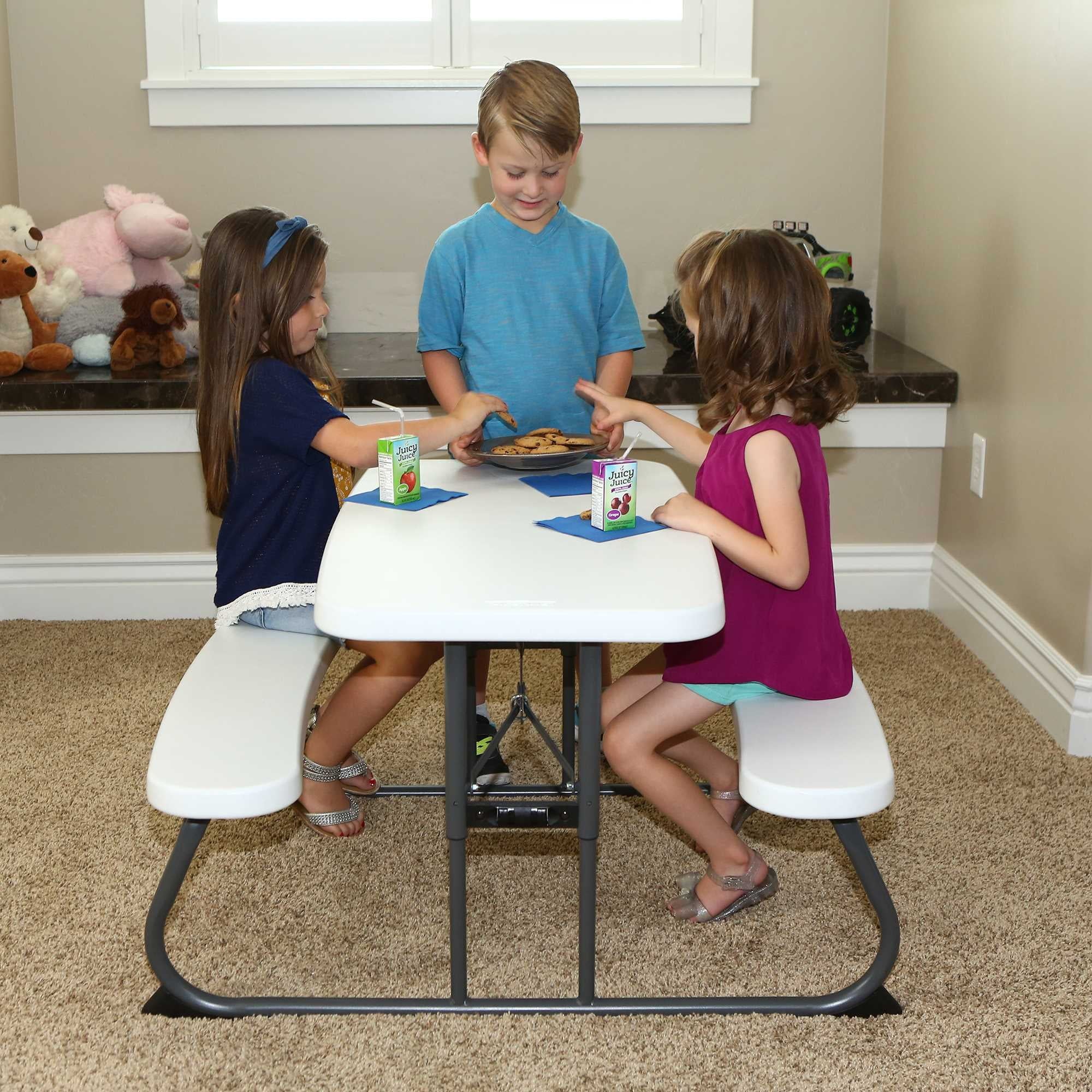 Lifetime Children's Picnic Table , White Granite (60239)