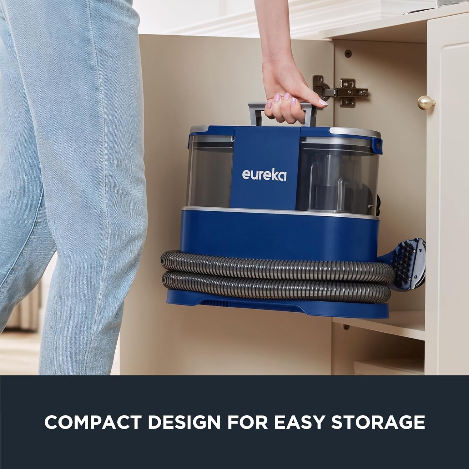 Eureka Portable Carpet and Upholstery Cleaner, Spot Cleaner for Pets, 50.7oz Large Water Tank, NEY100 with Cleaning Formula