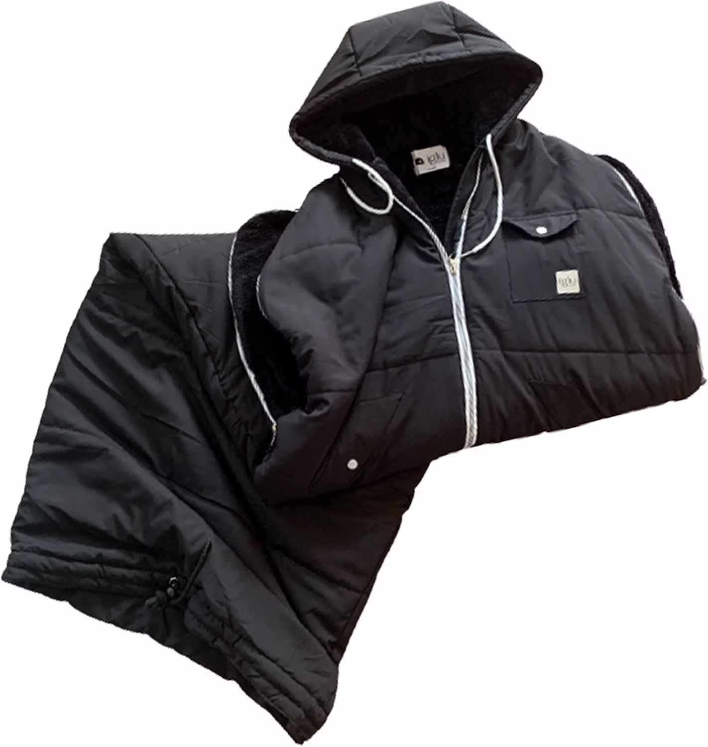 Wearable Sleeping Bag Long Puffer Jacket Stadium Sack Camping Sports Stadiums Poncho Blanket