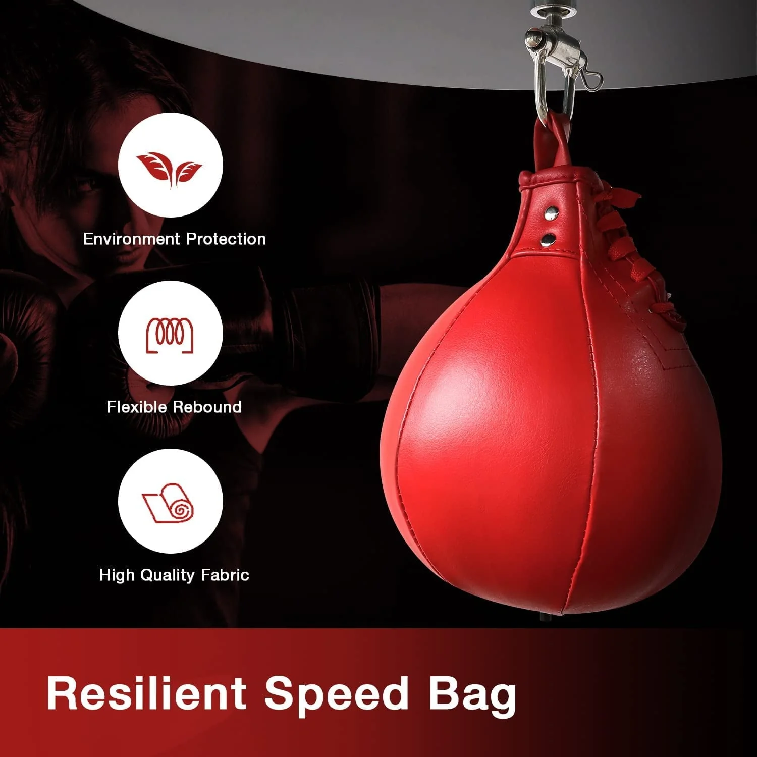 Erommy Boxing Bag Stand Premium Material with Speed Bag for Speed Training, Up to 220 lbs