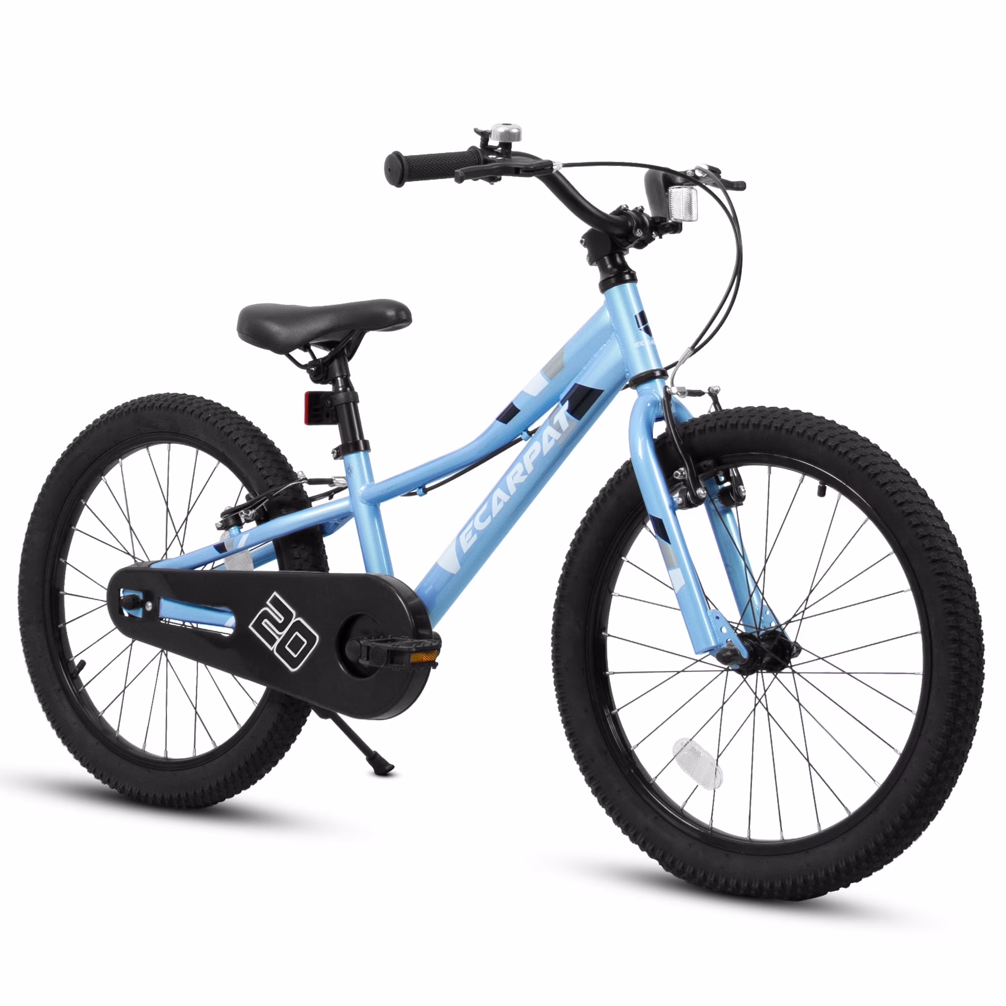 Ambifirner 20 Inch BMX Style Bike, Hi-Ten Carbon Steel Frame with Front V-Brake & Rear Coaster Brake, Easy Assembly, Adjustable Seat for Learning Riders (Blue)